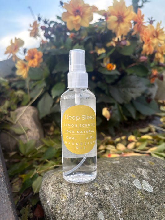 🍋 Lemon Scented Magnesium Oil – All Natural & Handcrafted in Donegal